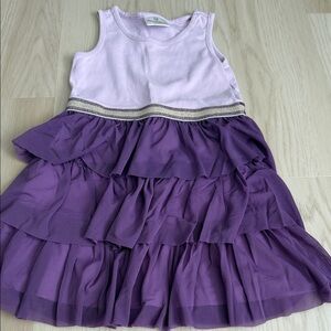 Hanna Andersson Lavender and Purple Layered Dress
